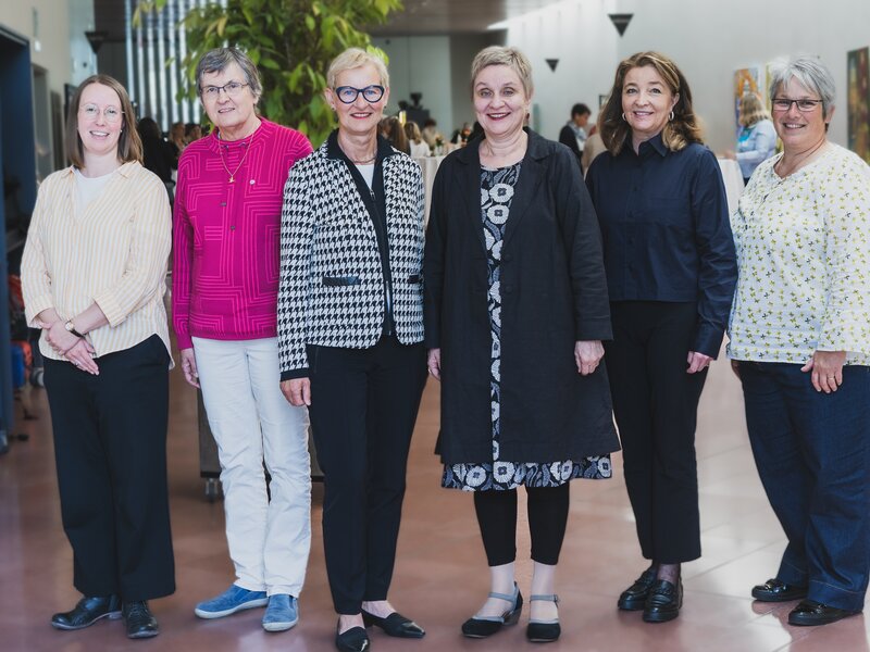 Der Frauenbund Schweiz hat einen neuen Vorstand (v.l.n.r.) Fabienne Roos, Iva Boutellier, Pia Viel, Katharina Jost Graf und Lydia Corradini-Renggli.