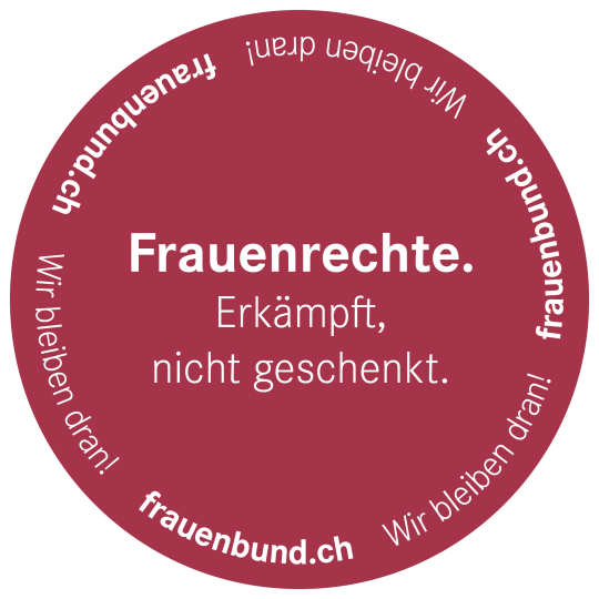 Kampagnen-Sticker: 10 Stück für 5 Fr. plus Porto. Bestelleinheit: 10 Stück.