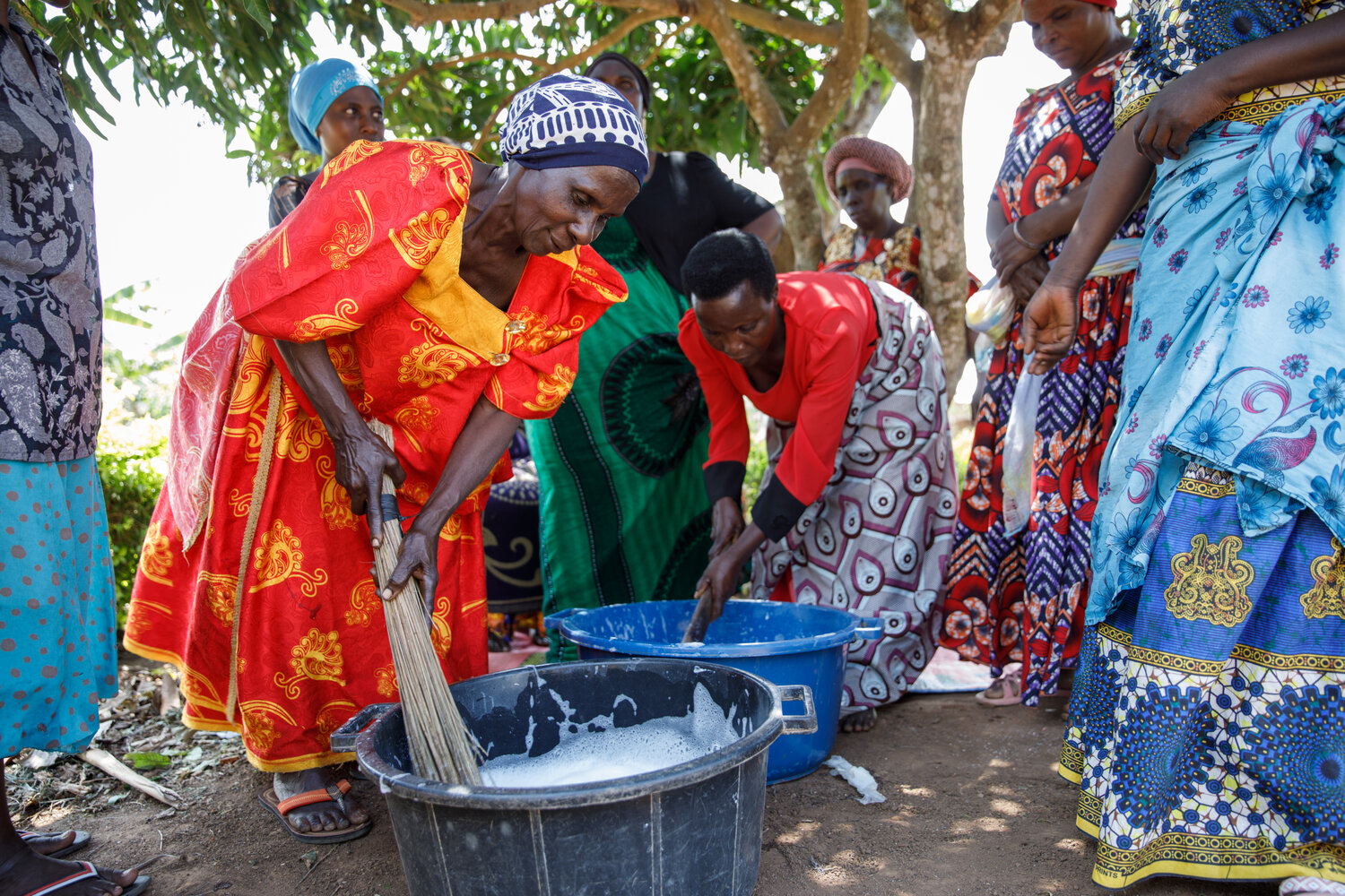 Seifenproduktion in Uganda.
